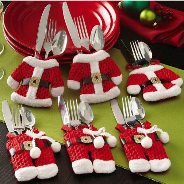 Santa Clothes To Dress Your Silverware