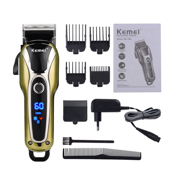 Professional Rechargeable Hair Trimmer/Clippers For Men - Turbocharged Edition